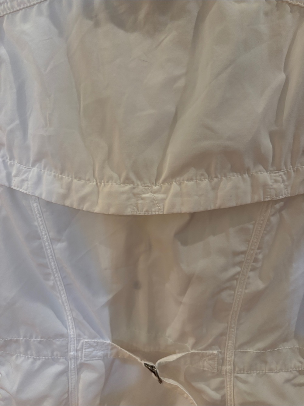 Eddie Bauer White Utility Vest with High Collar - Picture 5 of 11